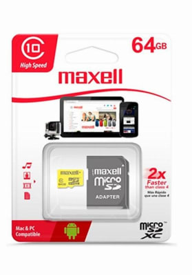 TARJETA SD 64 GB MAXELL CLASE 101