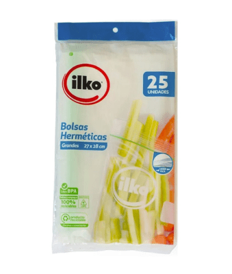 Bolsas Herméticas 27x28 cm 25 unidades