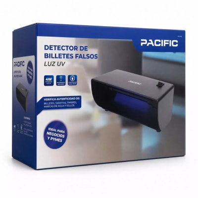 Detector de Billetes Falsos con Luz UV PACIFIC