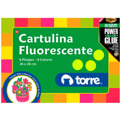 Sobre Cartulina Fluorescente Torre