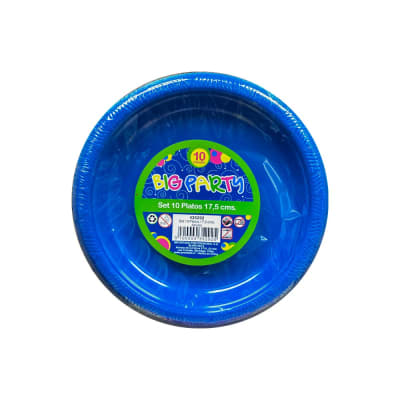 Set 10 Platos 17.5 cm Big Party1