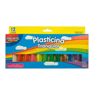 Plasticina Triangular Proarte 12 colores