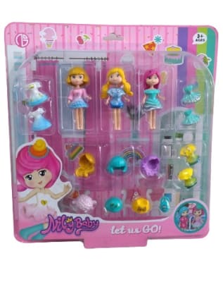 Set Muñeca Cambia Ropa Set Muñeca Cambia Ropa
