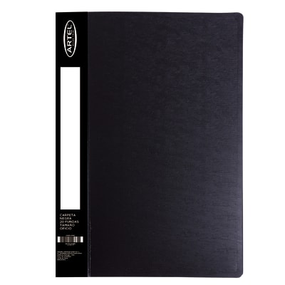 Carpeta Oficio Negra 20 Fundas ARTEL1