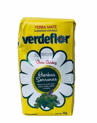 Yerba Mate Verdeflor Hierbas Serranas1Kg Yerba Mate Verdeflor Hierbas Serranas1Kg