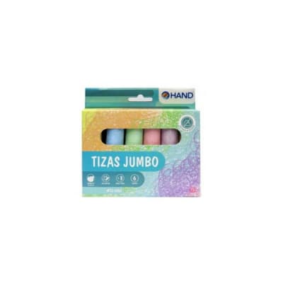 Tiza Jumbo 6 Colores Hand