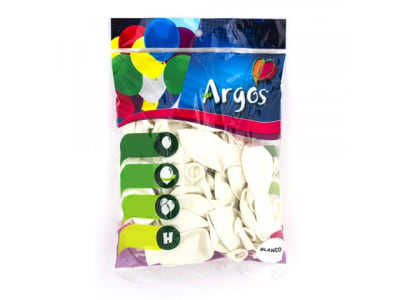 Globos Lisos Blancos 25 Unidades 24cm Globos Lisos Blancos 25 Unidades 24cm