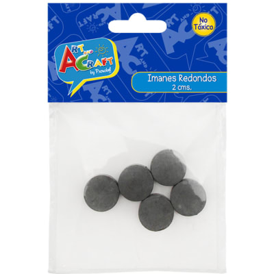 Set 5 Imanes Redondos 2 Cms