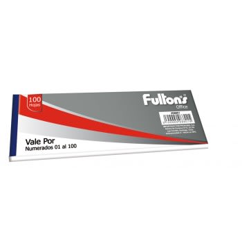 Talonario Vale por 100 hojas Fultons