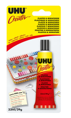 Pegamento adhesivo UHU creativ 33ml Plástico