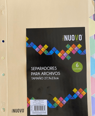 Separador Archivadores Nuovo Separador Archivadores Nuovo