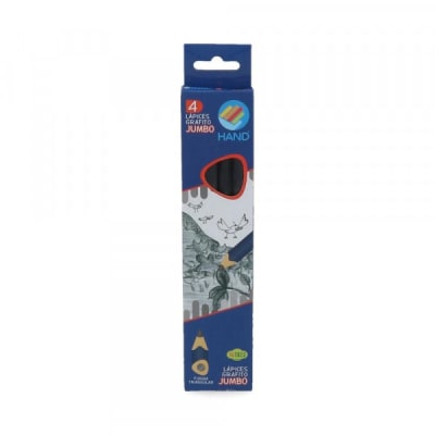 lápiz Grafito Jumbo x4 Hand