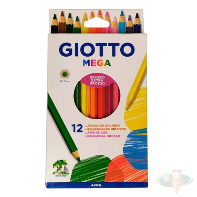 Lapiz Colores Giotto Jumbo 12 Colores