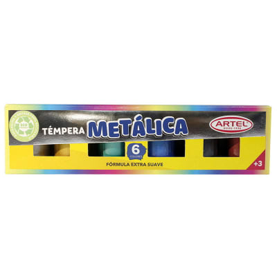 Tempera Metálica Artel 6 colores