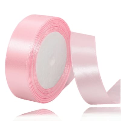Cinta De Satin Rosado 25 Mtrs