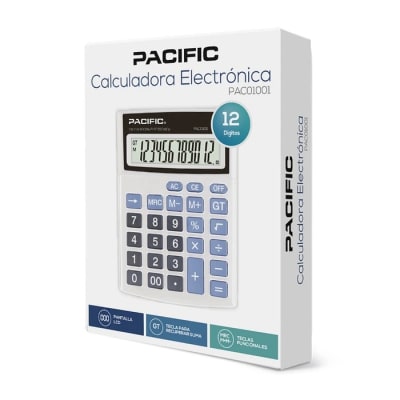 Calculadora Electronica Pacific 12 Digitos