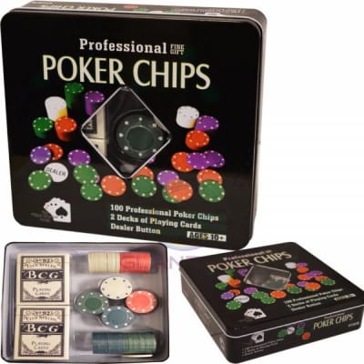 Set Poker Fine Metalico
