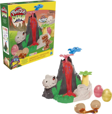 Juego Slime Isla Volcan Dino Crew de Play Doh