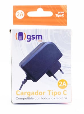 Cargador 2A tipo C GSM Cargador 2A tipo C GSM