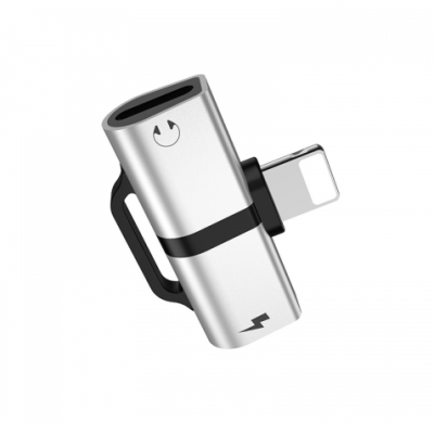 Adaptador Iphone carga Musica Hoco LS20 Adaptador Iphone carga Musica Hoco LS20