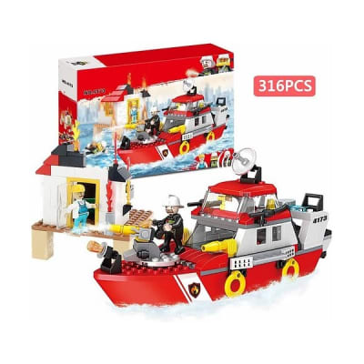 Bloque Cogo Barco Bombero 316Pcs Bloque Cogo Barco Bombero 316Pcs