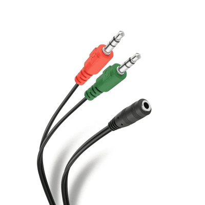 Cable de Audio 3,5mm hembra a 2X audio 3.5mm