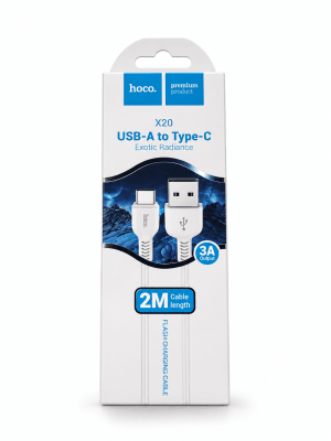 Cable Hoco X20 tipo C 2M Blanco