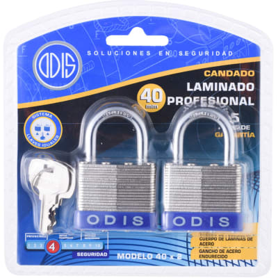 Candado Odis 40 mm Pack x 2 Candado Odis 40 mm Pack x 2