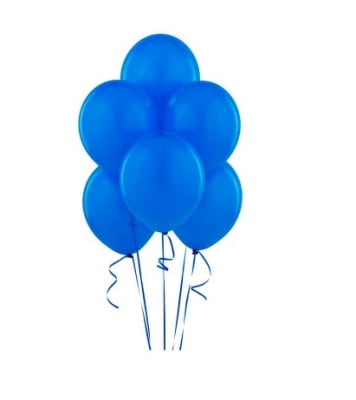 Globos azul  N°9 Liso 25 unid. GLAM