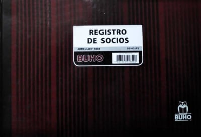 Libro Registro de Socios Buho