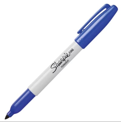 Lapiz Sharpie Azul Punta Fina