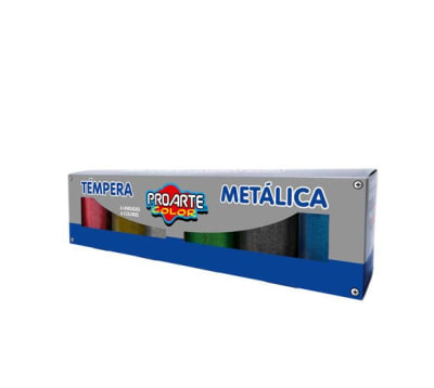 Tempera Metalica 6 colores