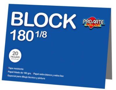 Block dibujo Proarte 180 1/8
