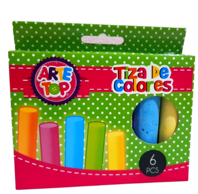 Tiza Jumbo 6 colores Arte Top1