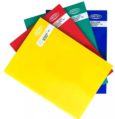 Cuaderno college matematica 5 mm 80 hojas Artel1
