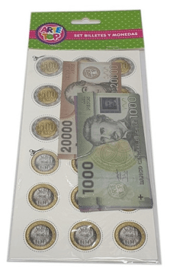 Set Billetes y Monedas Arte Top