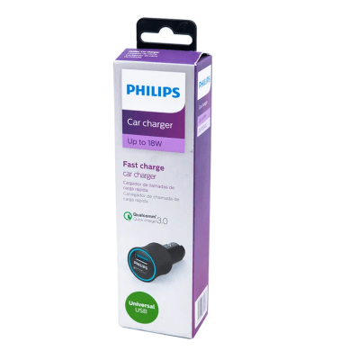 Cargador Auto Super Rápido 18W Philips