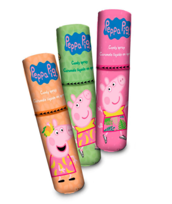 caramelo en spray pepa pig