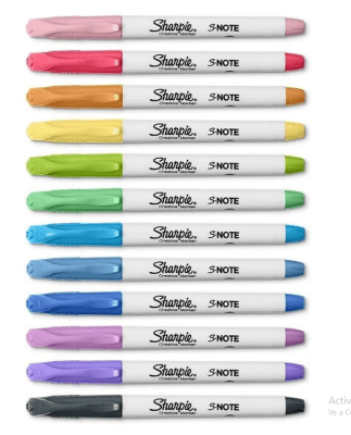 Lápiz Sharpie note Marcador Colores