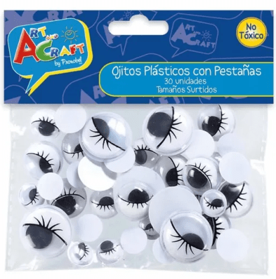 Ojitos Locos Con Pestañas 30 un.