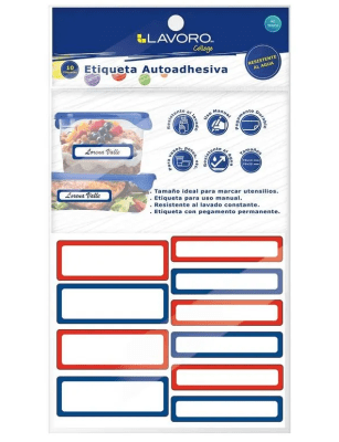 Etiquetas Autoadhesivas resistente al agua Lavoro