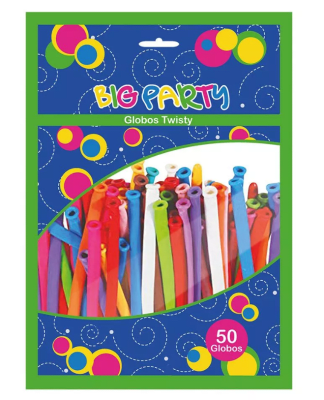 Globos largos x50 Big Party