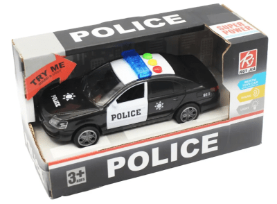 Vehiculo A Friccion Policia Con Luz Y Sonido