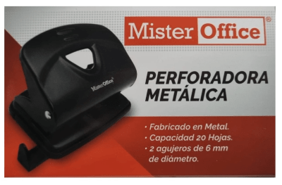 Perforadora Metalica Mister Office 20 hojas