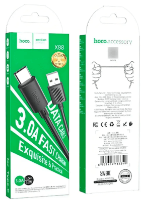 Cable usb tipo c Hoco 3.0A