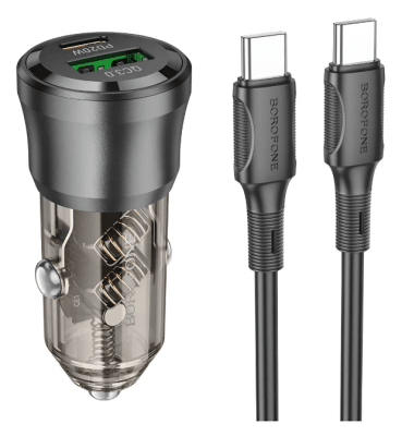 Cargador de Auto con Cable Tipo C Borofone BZ251
