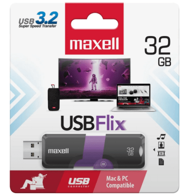 Pendrive maxell 32gb flix