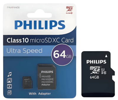 Tarjeta micro sd 64 GB Philips
