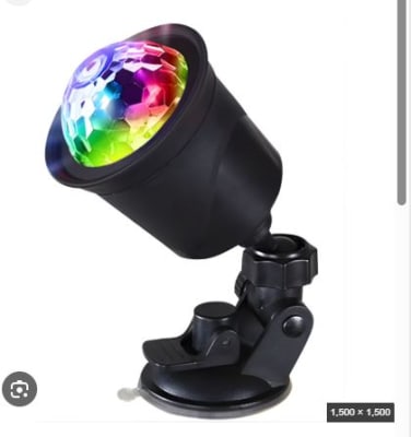 Luz Giratoria Con Sensor De Musica Bateria de 800mah Usb Tipo C