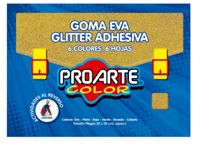 Sobre Goma Eva Glitter Adhesiva